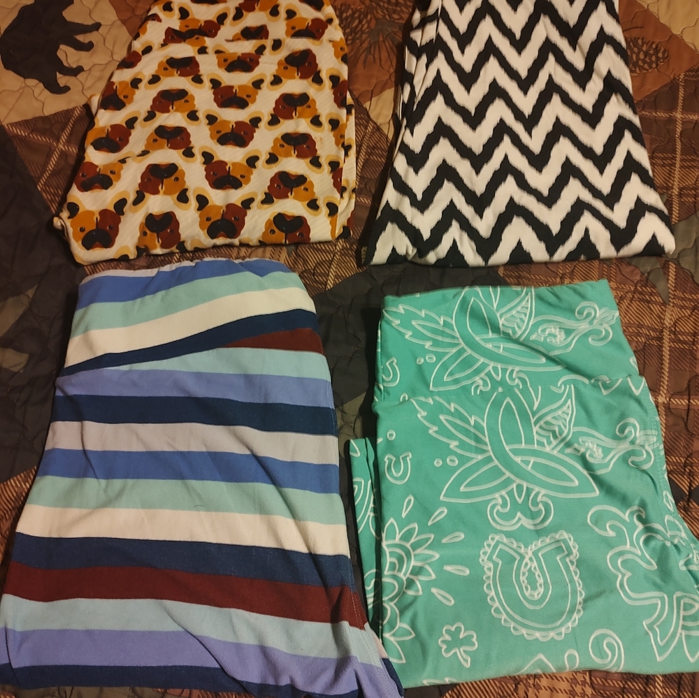 LulaRoe TC leggings - lot of 4